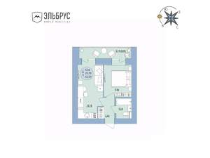 1-к квартира, вторичка, 33м2, 19/20 этаж