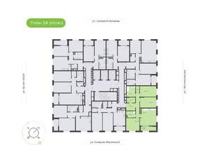 3-к квартира, вторичка, 94м2, 24/25 этаж