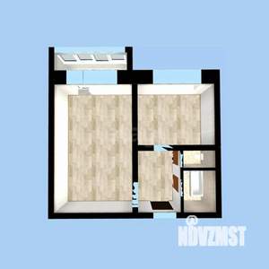 1-к квартира, вторичка, 39м2, 1/5 этаж