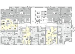 1-к квартира, строящийся дом, 38м2, 16/24 этаж