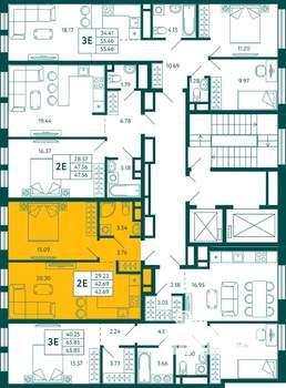 1-к квартира, вторичка, 43м2, 13/16 этаж