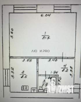 1-к квартира, вторичка, 41м2, 1/9 этаж