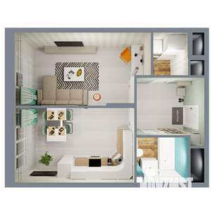 1-к квартира, вторичка, 39м2, 23/24 этаж