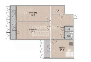 3-к квартира, вторичка, 80м2, 7/10 этаж