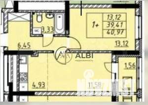 1-к квартира, вторичка, 39м2, 8/24 этаж