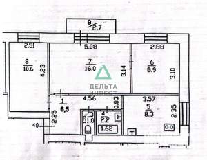 3-к квартира, вторичка, 72м2, 15/33 этаж