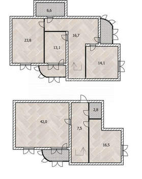 4-к квартира, вторичка, 154м2, 8/9 этаж