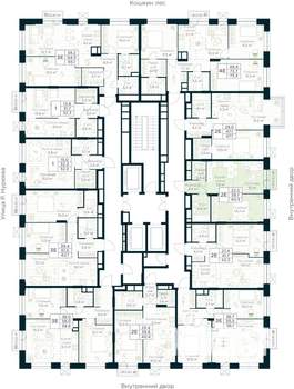 1-к квартира, строящийся дом, 40м2, 15/30 этаж