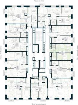 1-к квартира, строящийся дом, 40м2, 9/30 этаж