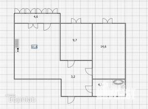 2-к квартира, вторичка, 45м2, 16/18 этаж