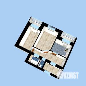 2-к квартира, вторичка, 59м2, 1/15 этаж