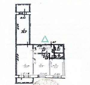 3-к квартира, вторичка, 60м2, 2/9 этаж