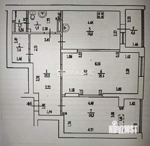 2-к квартира, вторичка, 78м2, 17/17 этаж
