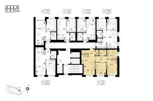 4-к квартира, вторичка, 82м2, 19/25 этаж