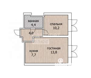 2-к квартира, вторичка, 40м2, 3/25 этаж