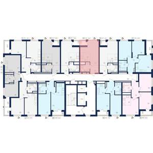 1-к квартира, вторичка, 25м2, 8/22 этаж