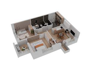 2-к квартира, вторичка, 66м2, 4/25 этаж