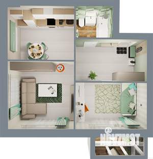 2-к квартира, вторичка, 49м2, 3/5 этаж