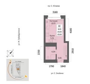 1-к квартира, вторичка, 23м2, 12/32 этаж