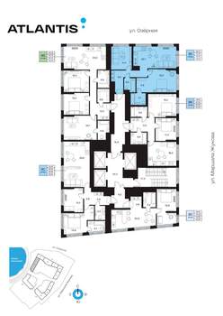 3-к квартира, вторичка, 70м2, 22/32 этаж