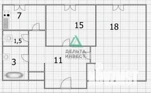2-к квартира, вторичка, 56м2, 1/5 этаж