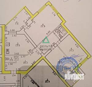 3-к квартира, вторичка, 92м2, 7/14 этаж