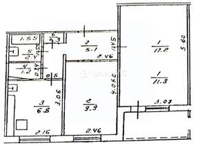 2-к квартира, вторичка, 43м2, 10/10 этаж