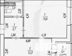 1-к квартира, вторичка, 39м2, 10/11 этаж
