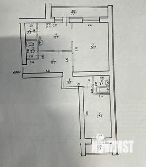 2-к квартира, вторичка, 83м2, 8/14 этаж
