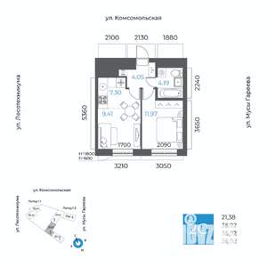 2-к квартира, вторичка, 37м2, 10/20 этаж