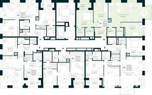 3-к квартира, строящийся дом, 91м2, 9/10 этаж