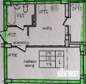1-к квартира, вторичка, 34м2, 4/18 этаж
