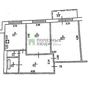 2-к квартира, вторичка, 50м2, 2/9 этаж