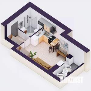 Студия квартира, вторичка, 23м2, 2/20 этаж