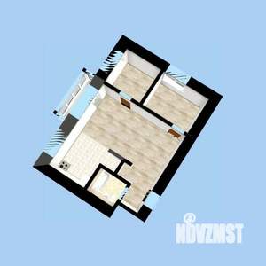 3-к квартира, вторичка, 43м2, 4/5 этаж