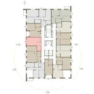 1-к квартира, вторичка, 32м2, 12/25 этаж