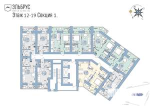 2-к квартира, вторичка, 47м2, 17/20 этаж