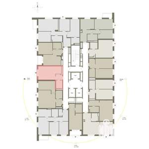 1-к квартира, вторичка, 32м2, 7/25 этаж
