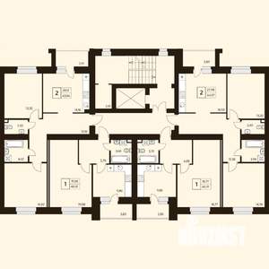 2-к квартира, вторичка, 64м2, 5/10 этаж