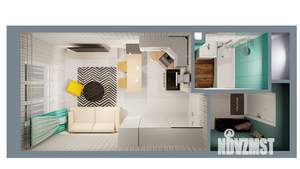 1-к квартира, вторичка, 22м2, 24/24 этаж