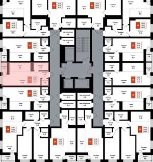 Студия квартира, вторичка, 30м2, 13/25 этаж