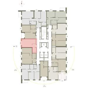1-к квартира, вторичка, 32м2, 22/25 этаж