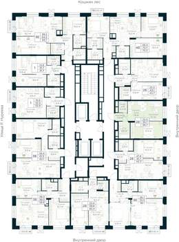 1-к квартира, строящийся дом, 40м2, 8/30 этаж