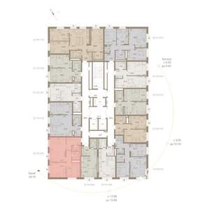 2-к квартира, вторичка, 59м2, 3/20 этаж