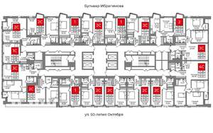 2-к квартира, сданный дом, 40м2, 33/33 этаж