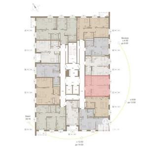 1-к квартира, вторичка, 39м2, 14/25 этаж