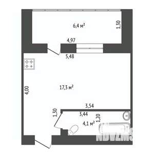 Студия квартира, вторичка, 25м2, 3/5 этаж
