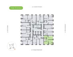 2-к квартира, вторичка, 52м2, 13/24 этаж