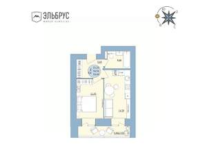 2-к квартира, вторичка, 39м2, 6/20 этаж