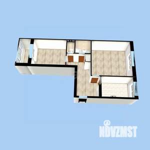 2-к квартира, вторичка, 50м2, 4/5 этаж